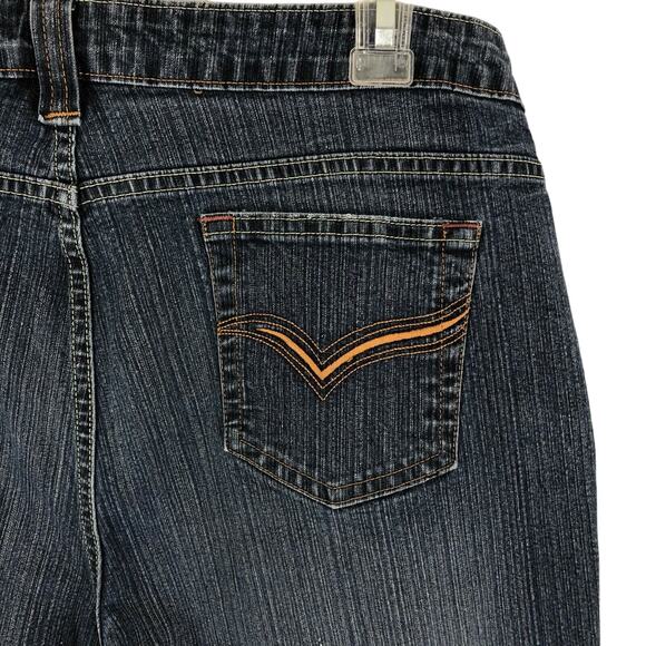 Riders Copper Stretch Jeans Straight Leg Distressed Women's Size 15 16 - Picture 2 of 8